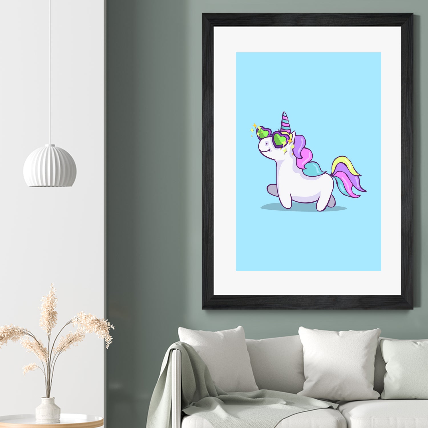 Fabulous Unicorn by Ana Villanueva on GIANT ART - blue character design