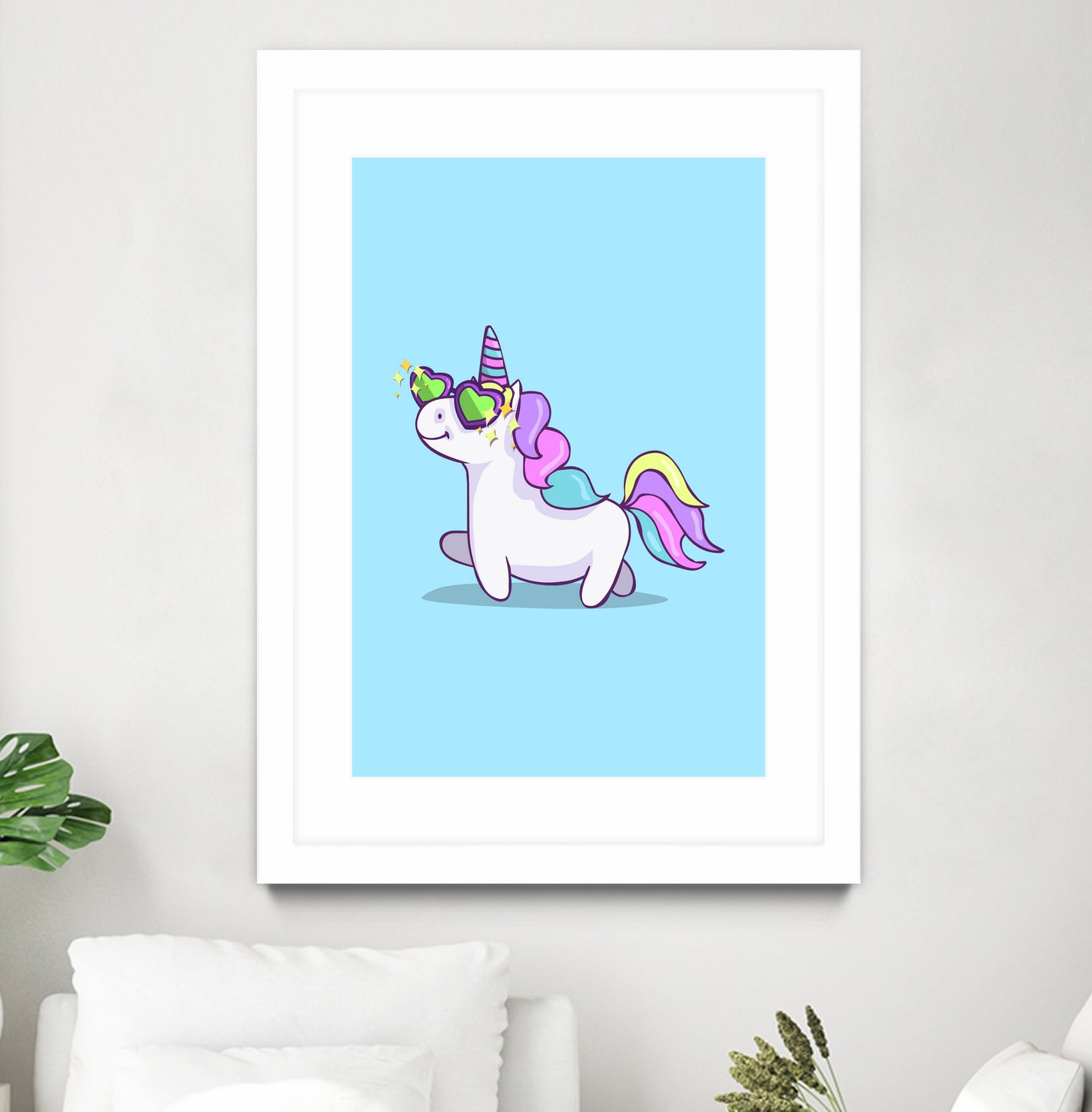 Fabulous Unicorn by Ana Villanueva on GIANT ART - blue character design