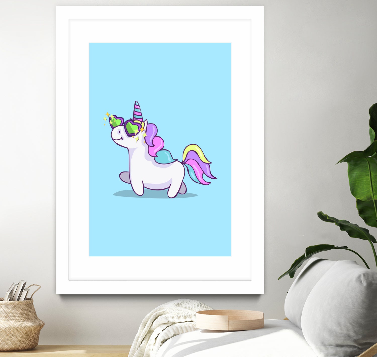 Fabulous Unicorn by Ana Villanueva on GIANT ART - blue character design