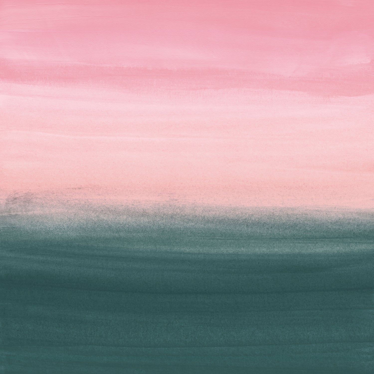 Touching Teal Pink Watercolor Abstract #1 #painting by Anita & Bella Jantz on GIANT ART - pink digital painting