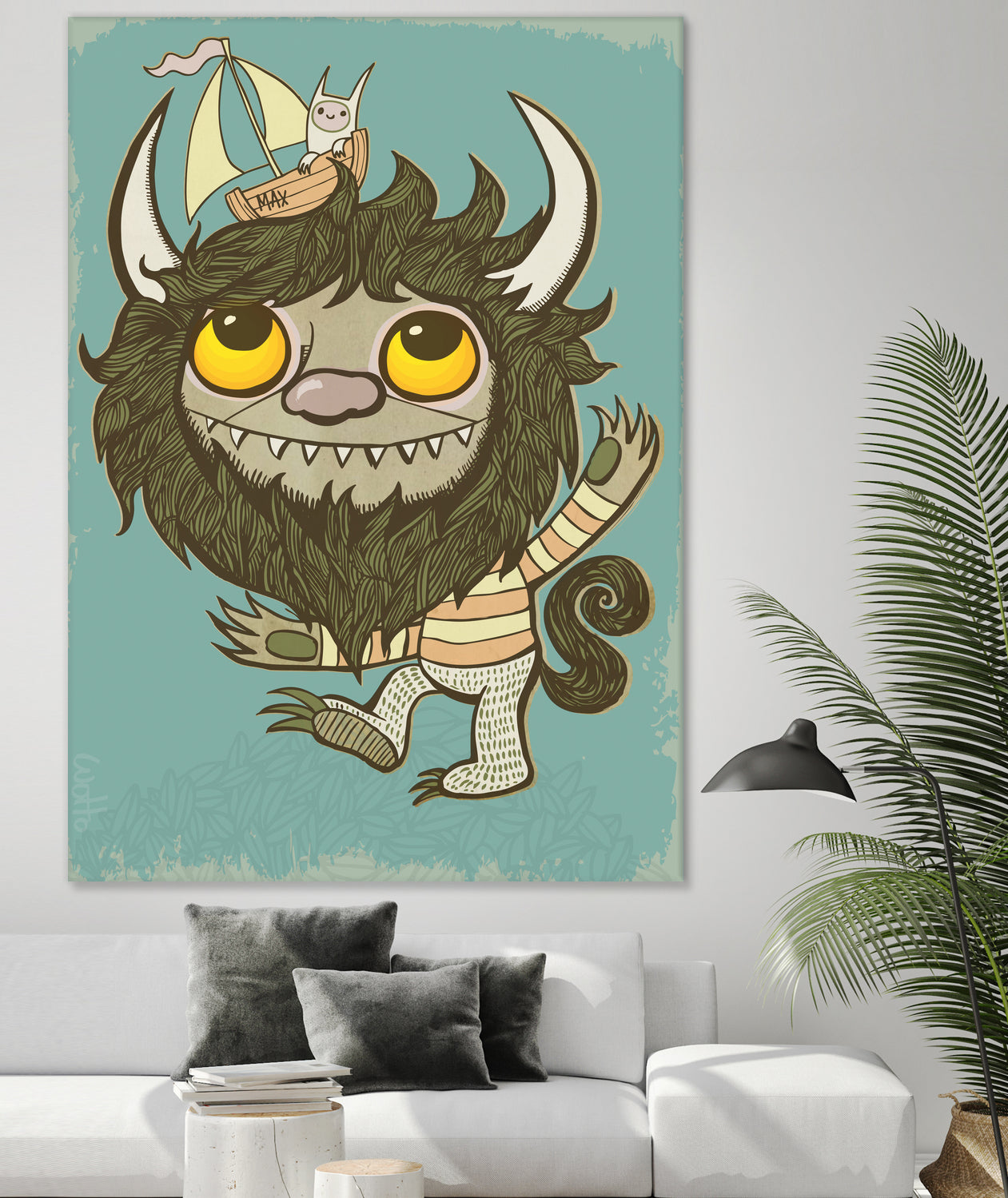 An Ode To Wild Things by Craig Watkins on GIANT ART - blue character design