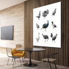 Bird Farm by Martina Dirce Carcano on GIANT ART - white digital painting