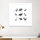 Bird Farm by Martina Dirce Carcano on GIANT ART - white digital painting