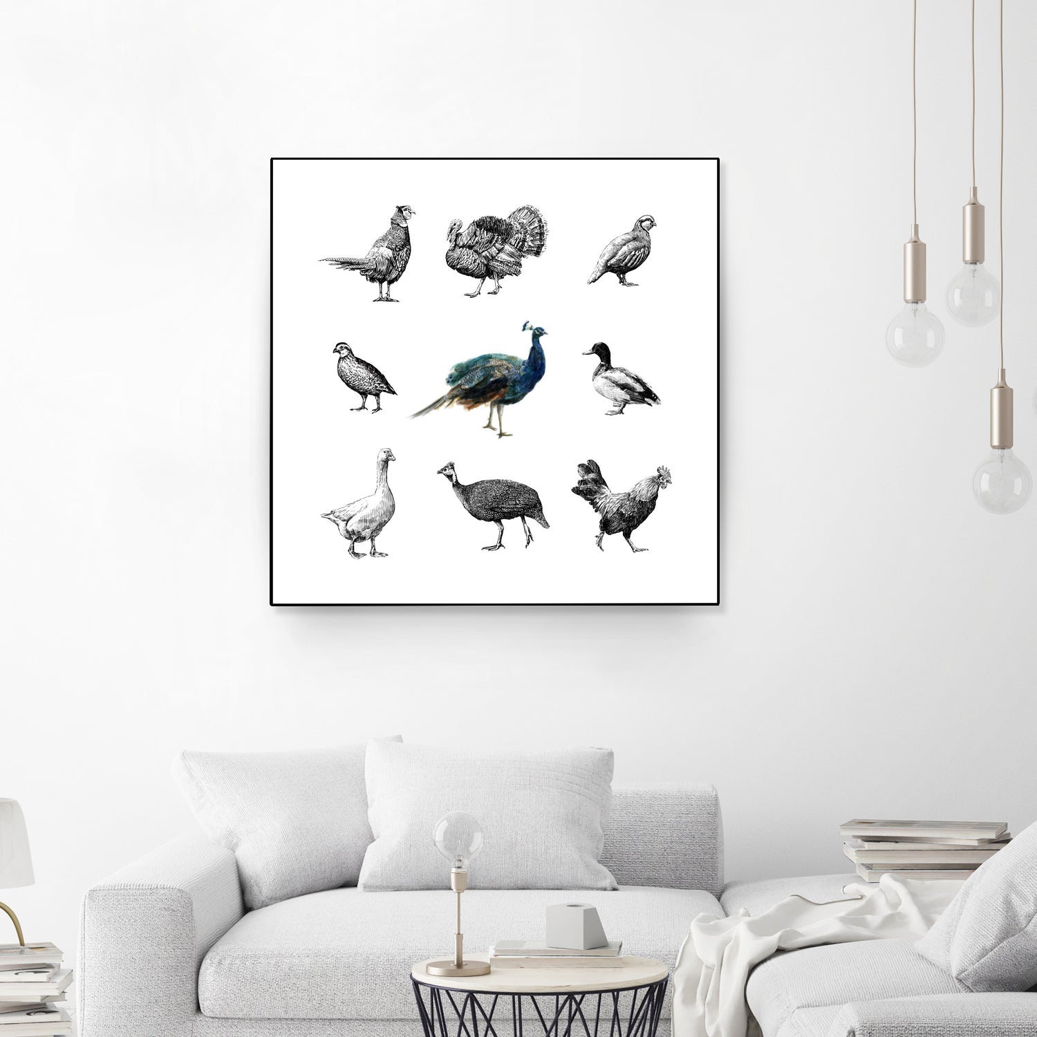 Bird Farm by Martina Dirce Carcano on GIANT ART - white digital painting