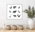 Bird Farm by Martina Dirce Carcano on GIANT ART - white digital painting