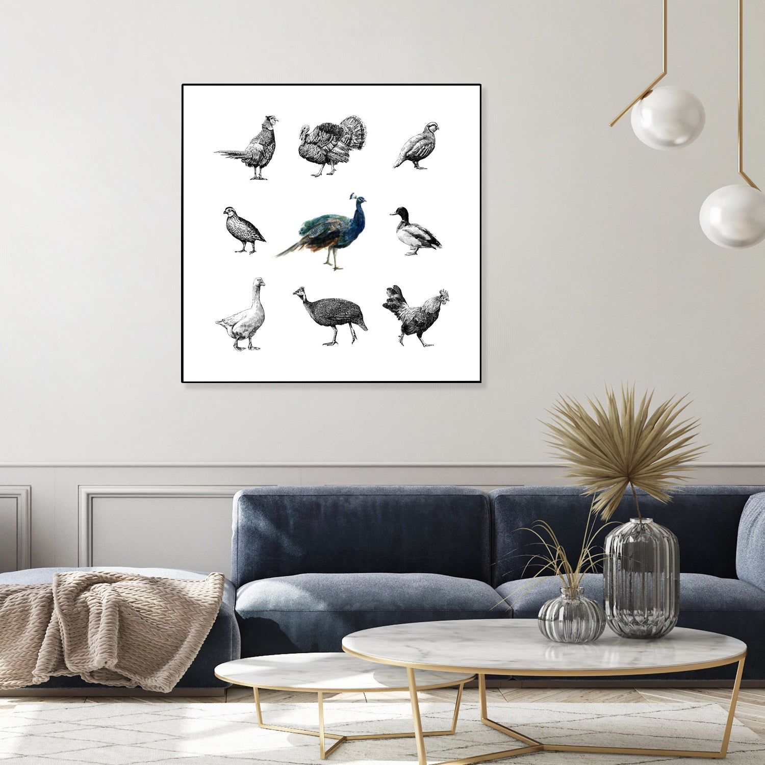 Bird Farm by Martina Dirce Carcano on GIANT ART - white digital painting