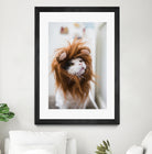 Cat lion by Jovana Rikalo on GIANT ART - orange photo manipulation