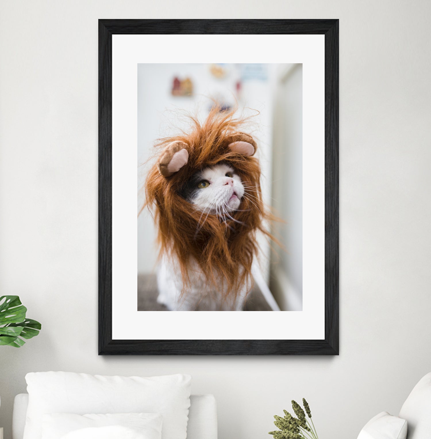 Cat lion by Jovana Rikalo on GIANT ART - orange photo manipulation