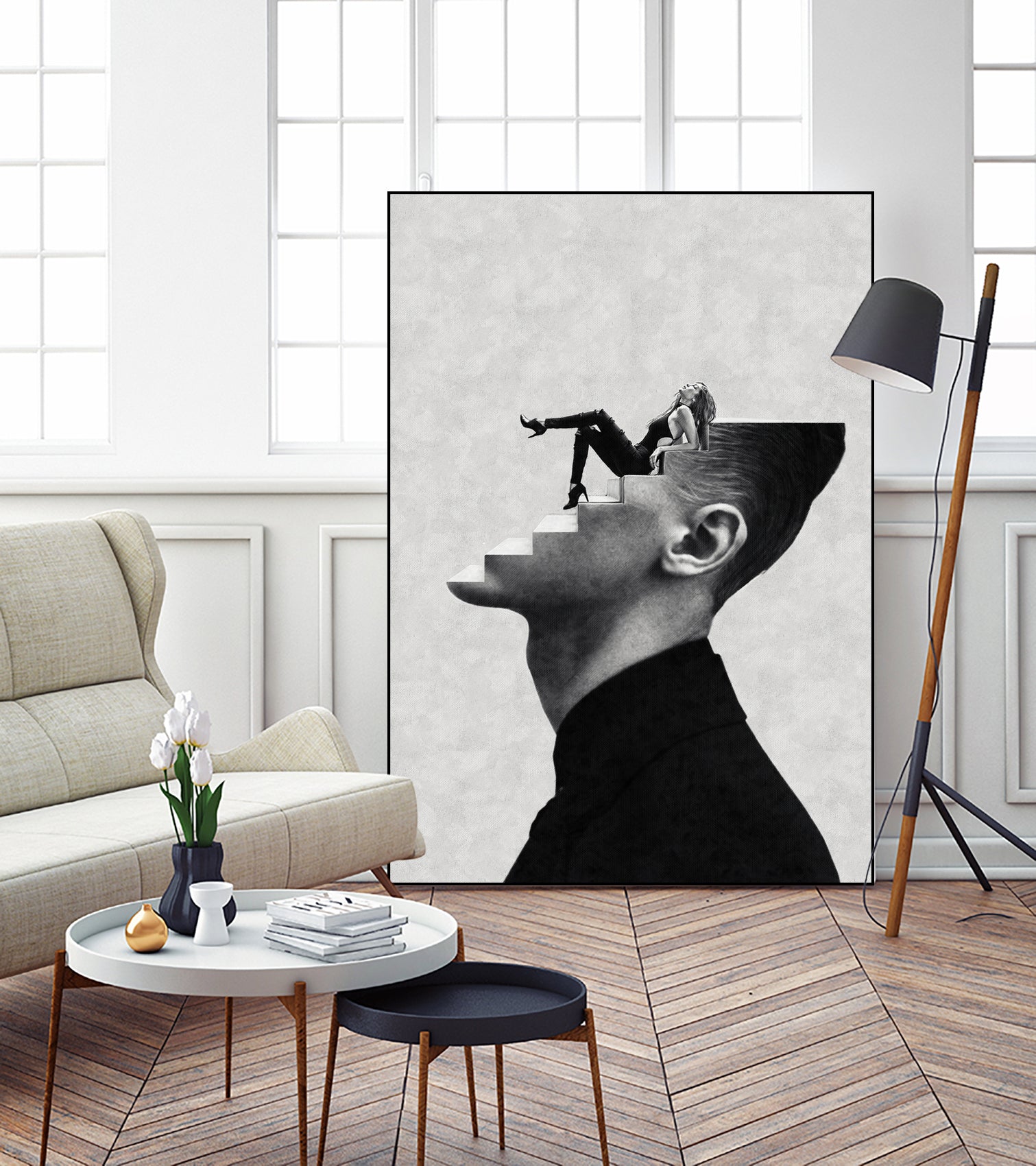 IT'S A WOMAN'S WORLD by Menelaos Trompoukis on GIANT ART - gray digital painting