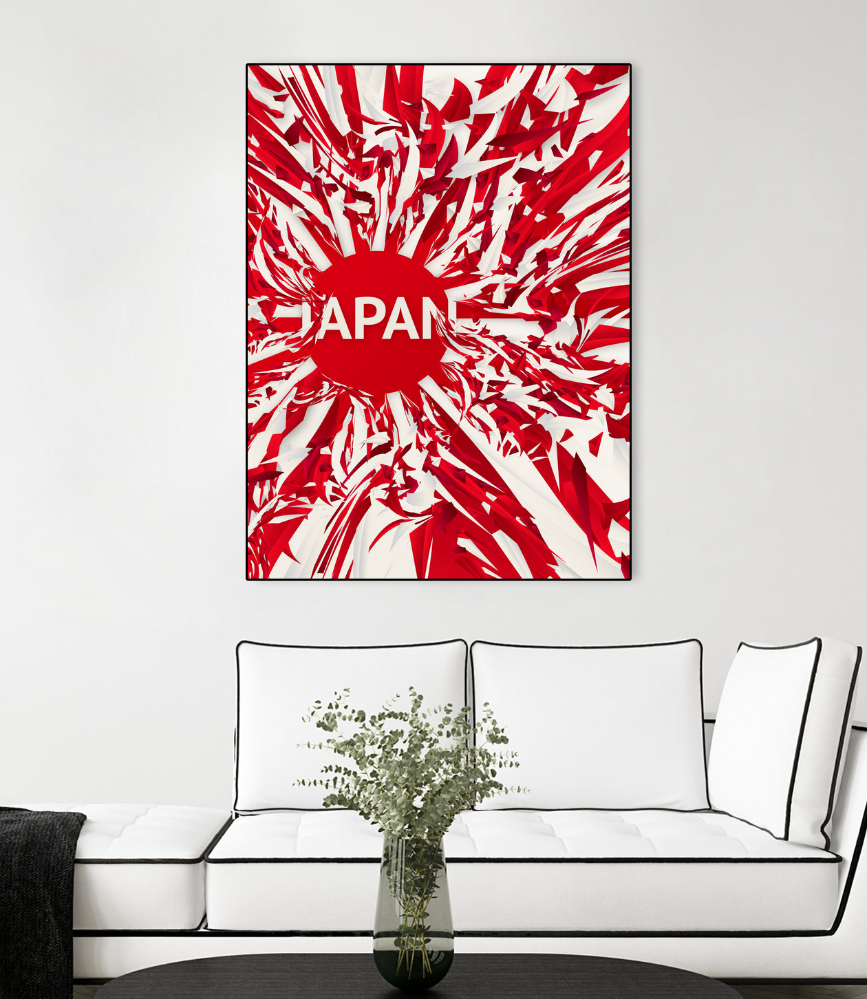 Japan by Danny Jardim on GIANT ART - red digital painting