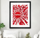 Japan by Danny Jardim on GIANT ART - red digital painting