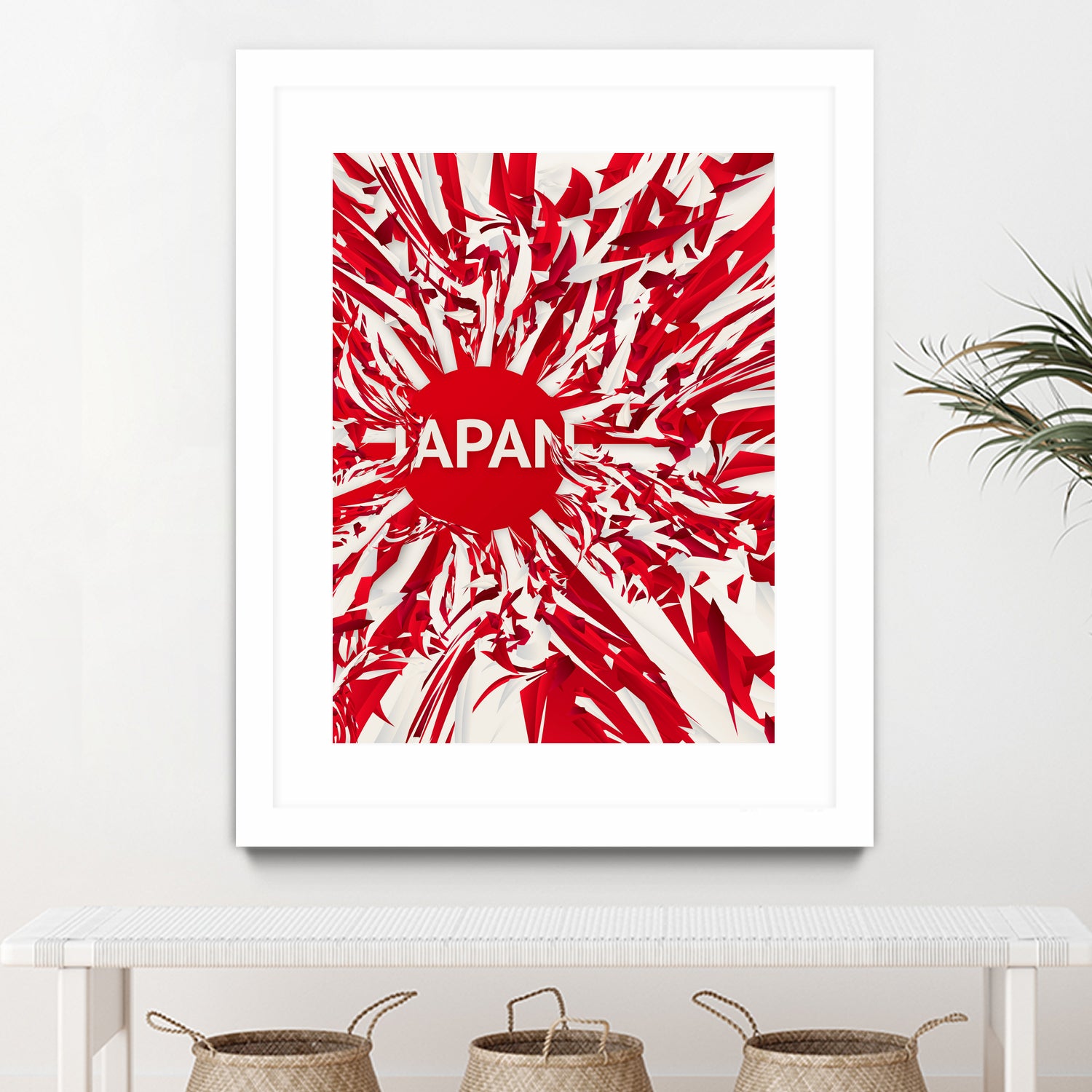 Japan by Danny Jardim on GIANT ART - red digital painting