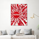 Japan by Danny Jardim on GIANT ART - red digital painting