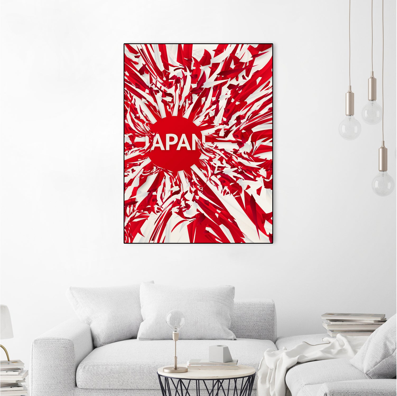 Japan by Danny Jardim on GIANT ART - red digital painting