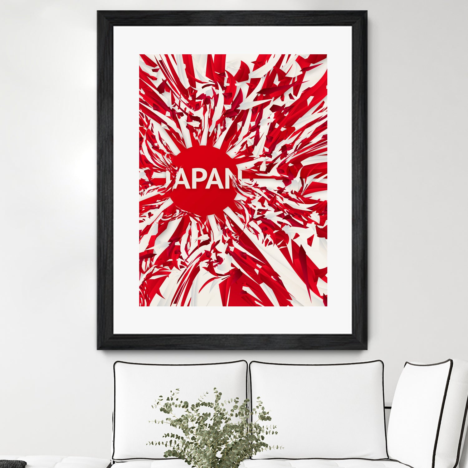 Japan by Danny Jardim on GIANT ART - red digital painting