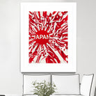 Japan by Danny Jardim on GIANT ART - red digital painting