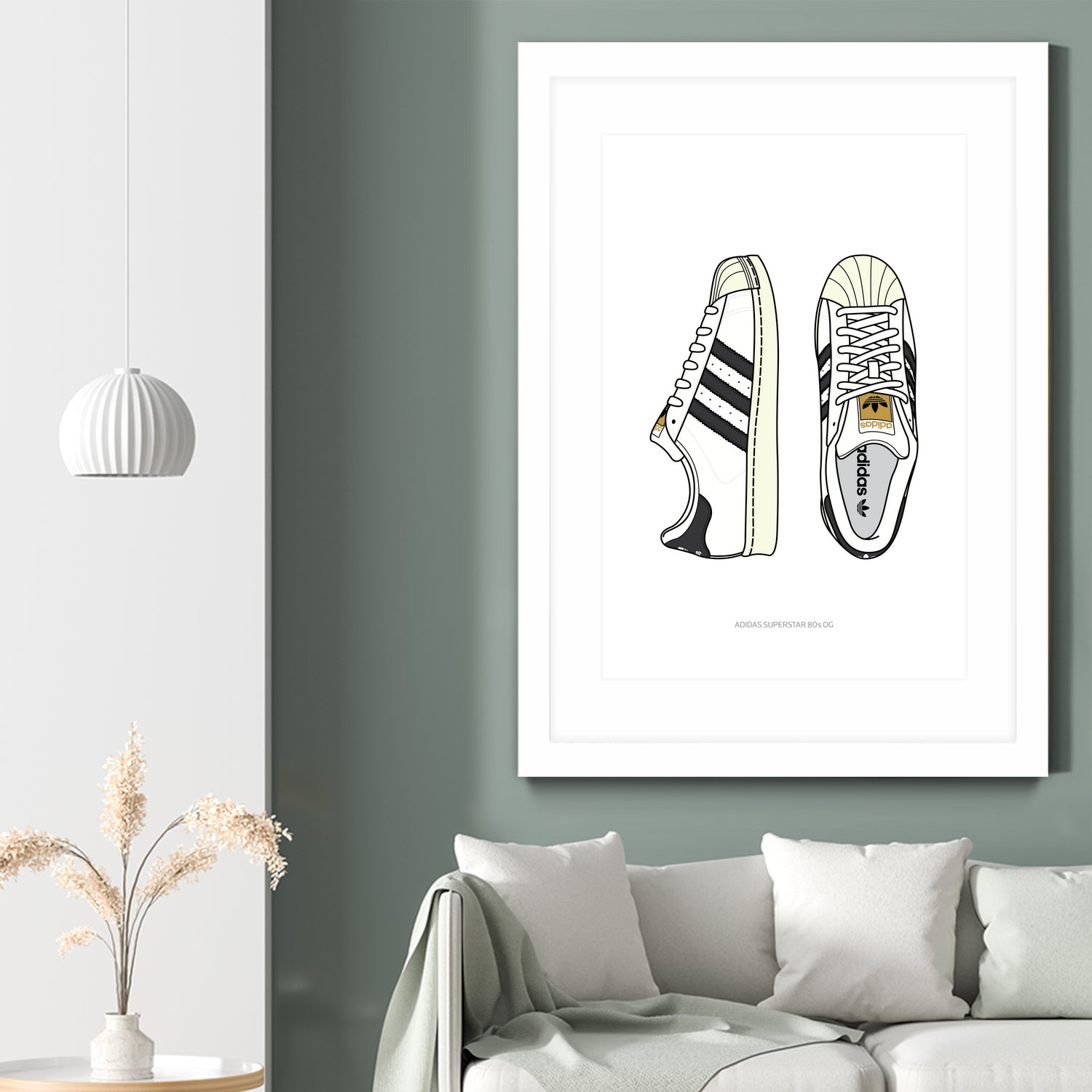 Adidas Superstar80s by Herinson Alvarez on GIANT ART - white digital drawing