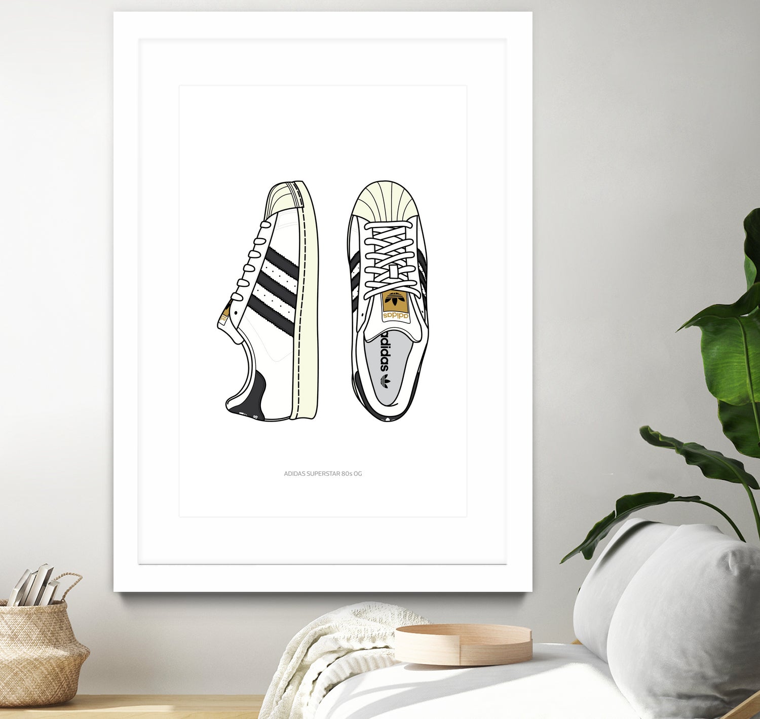 Adidas Superstar80s by Herinson Alvarez on GIANT ART - white digital drawing