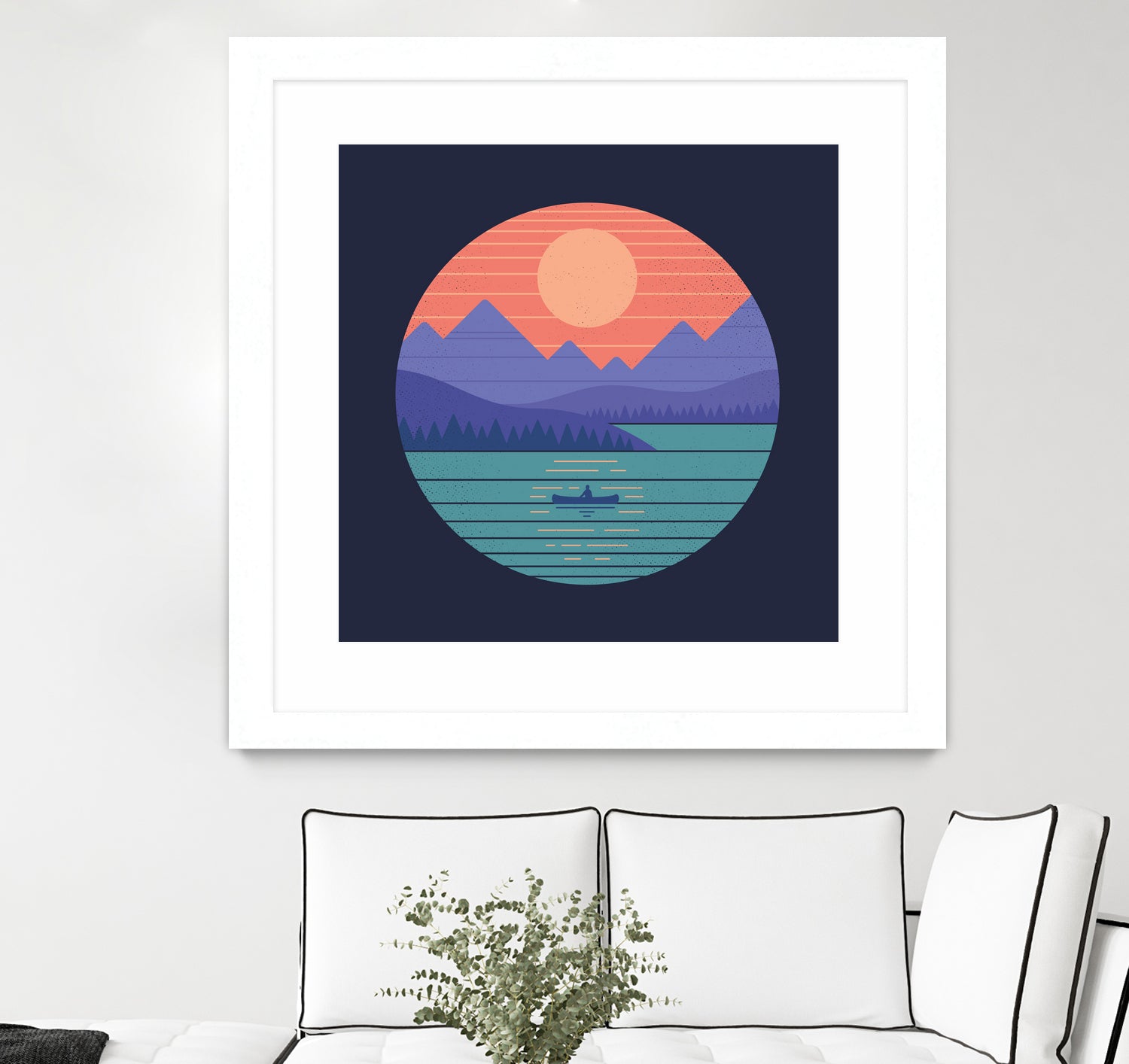 Peaceful Reflection by Rick Crane on GIANT ART - fuchsia digital drawing