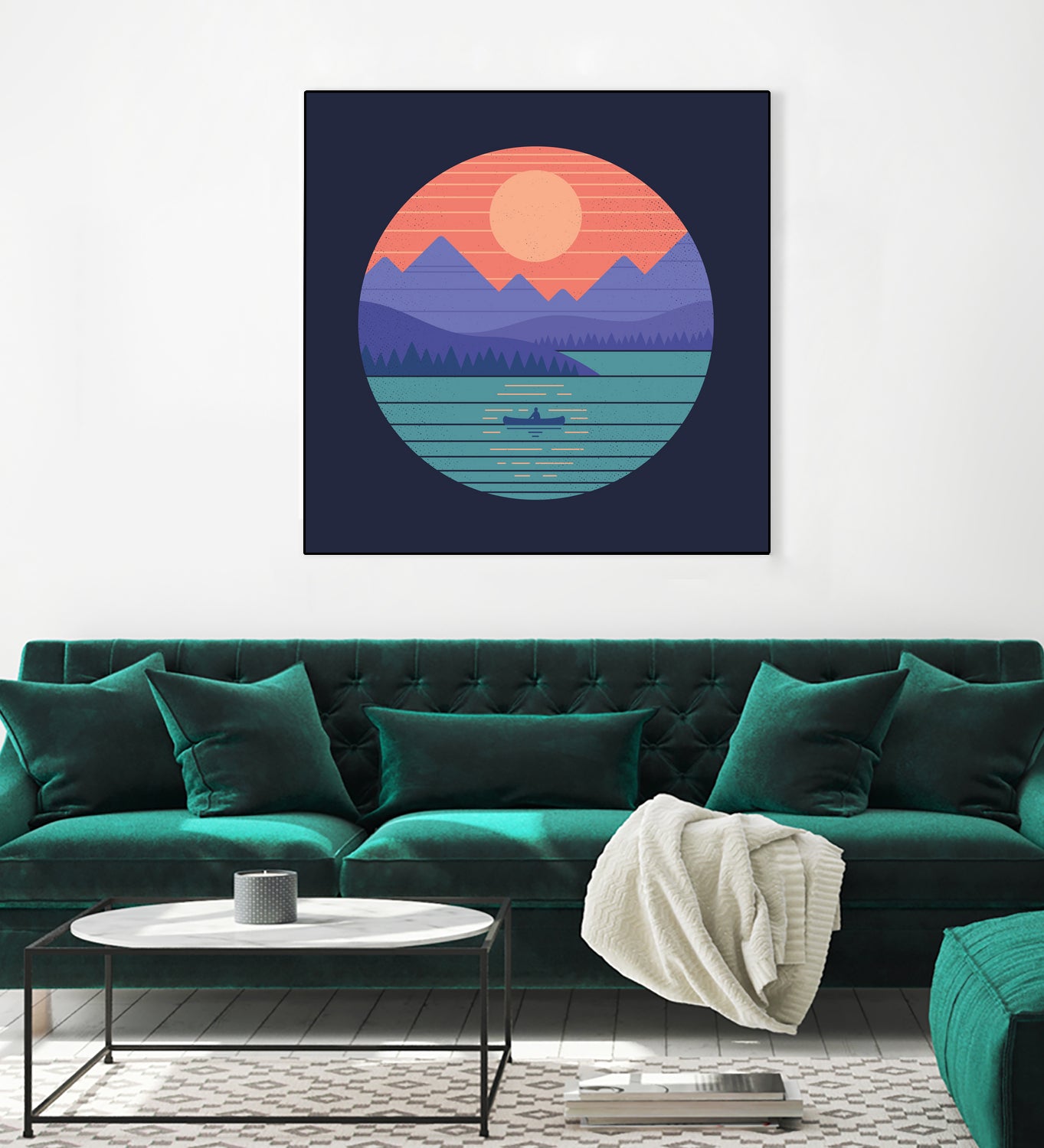 Peaceful Reflection by Rick Crane on GIANT ART - fuchsia digital drawing