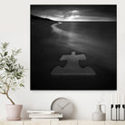 Beach Puzzle by Dariusz Klimczak on GIANT ART - black photo illustration