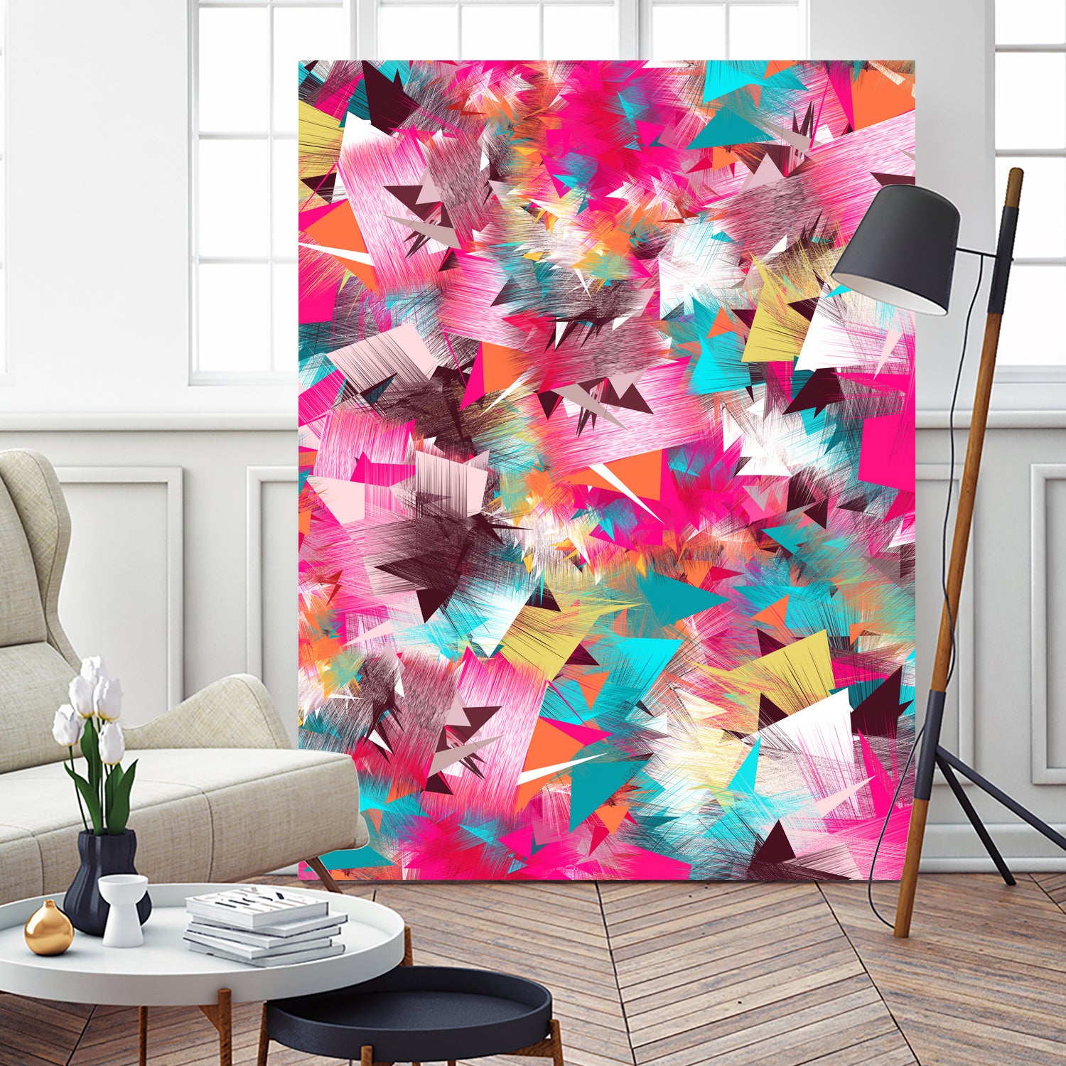 Colorful Place by Danny Jardim on GIANT ART - pink digital painting