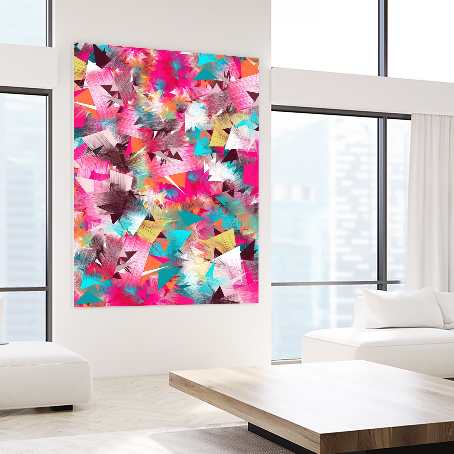 Colorful Place by Danny Jardim on GIANT ART - pink digital painting