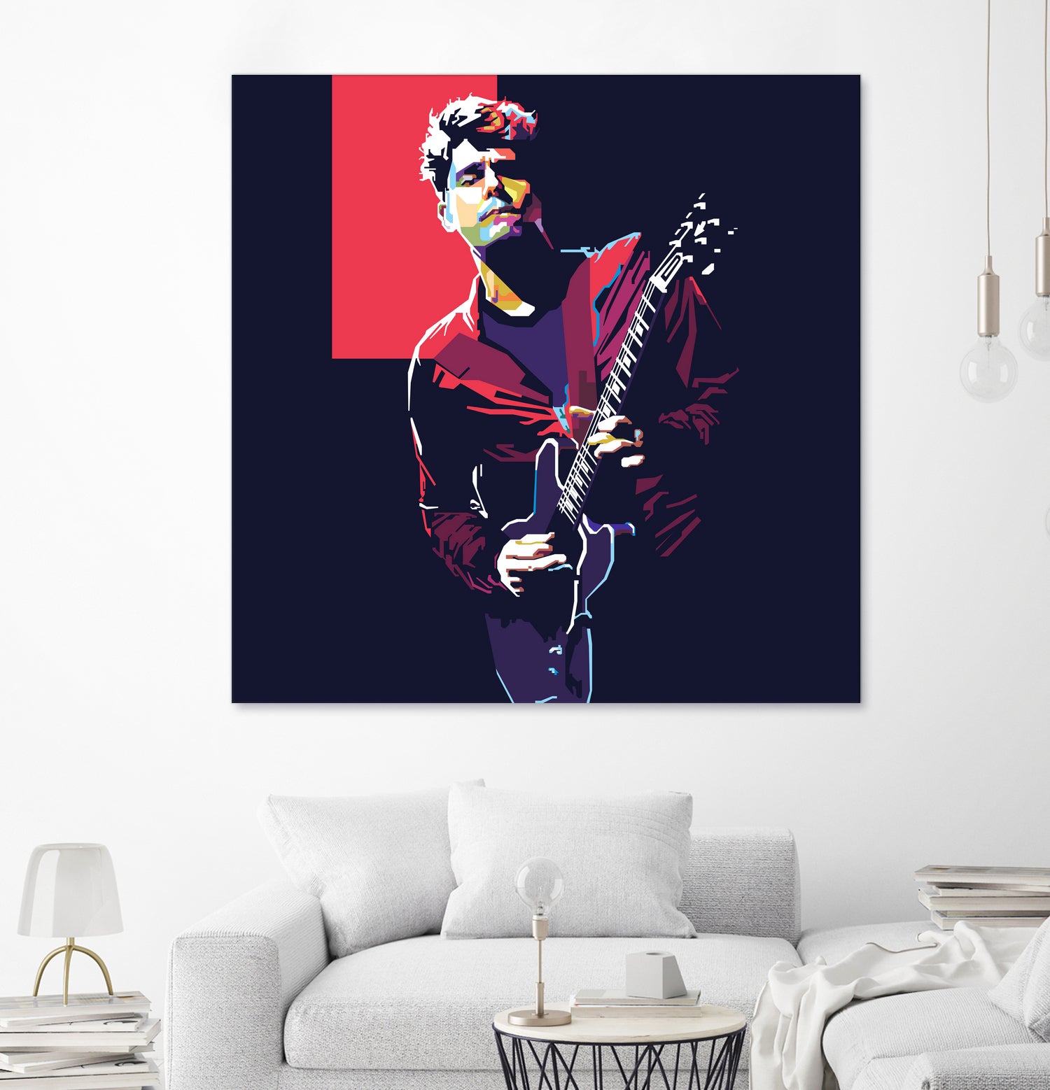 john mayer by fajar gunawan on GIANT ART - red photo illustration