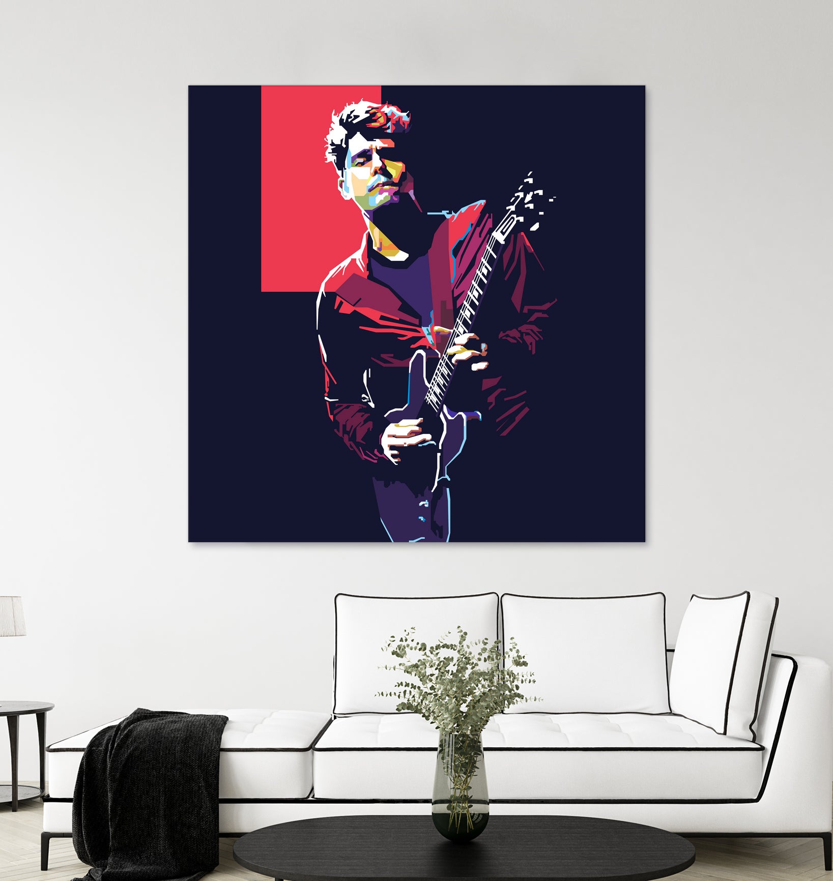 john mayer by fajar gunawan on GIANT ART - red photo illustration