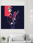 john mayer by fajar gunawan on GIANT ART - red photo illustration