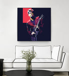 john mayer by fajar gunawan on GIANT ART - red photo illustration