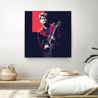 john mayer by fajar gunawan on GIANT ART - red photo illustration