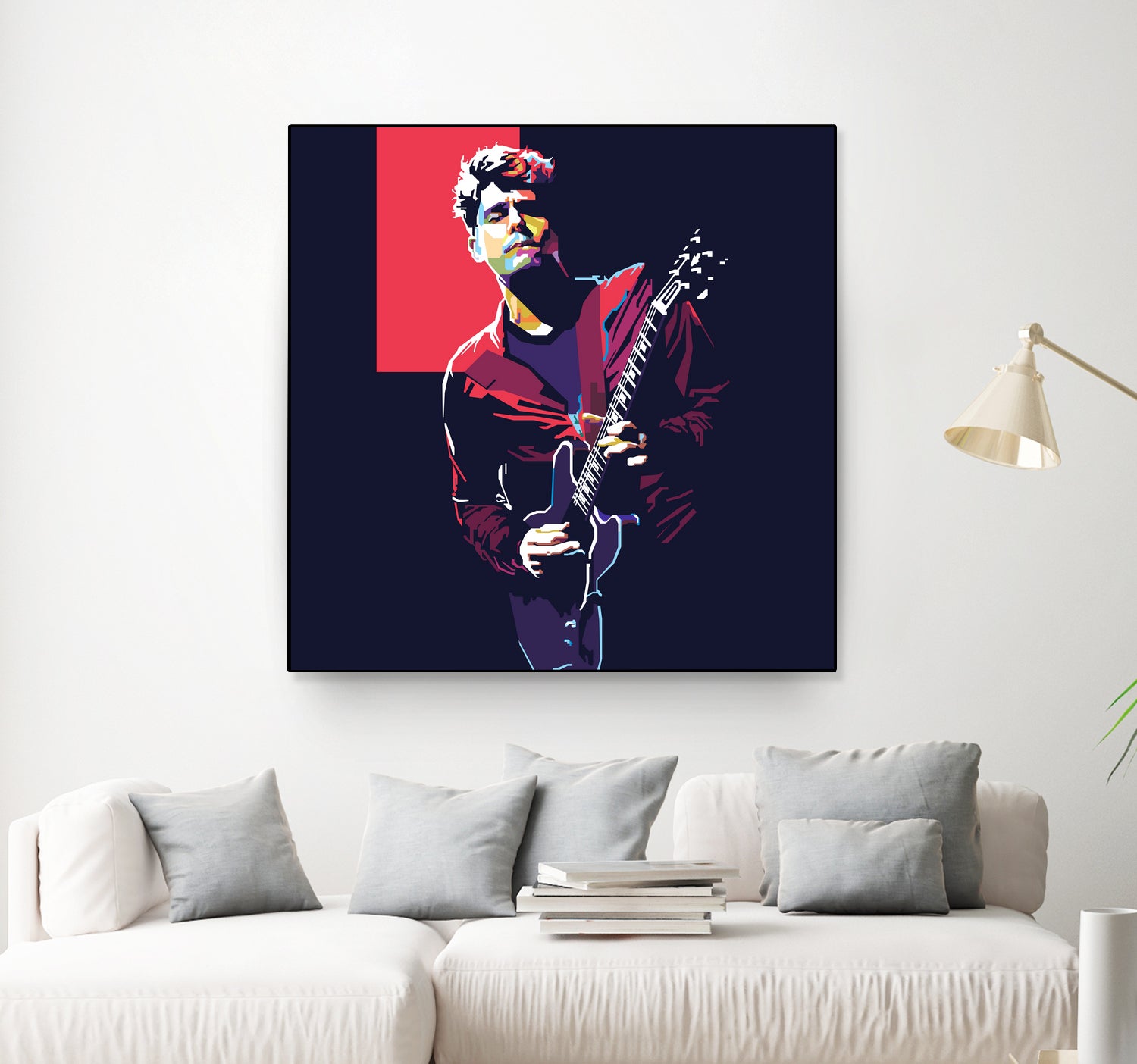 john mayer by fajar gunawan on GIANT ART - red photo illustration