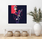 john mayer by fajar gunawan on GIANT ART - red photo illustration