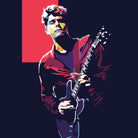 john mayer by fajar gunawan on GIANT ART - red photo illustration