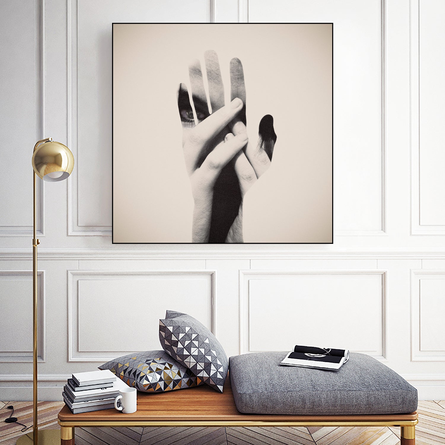 Hideaway Hands by Dan Mountford on GIANT ART - photo illustration