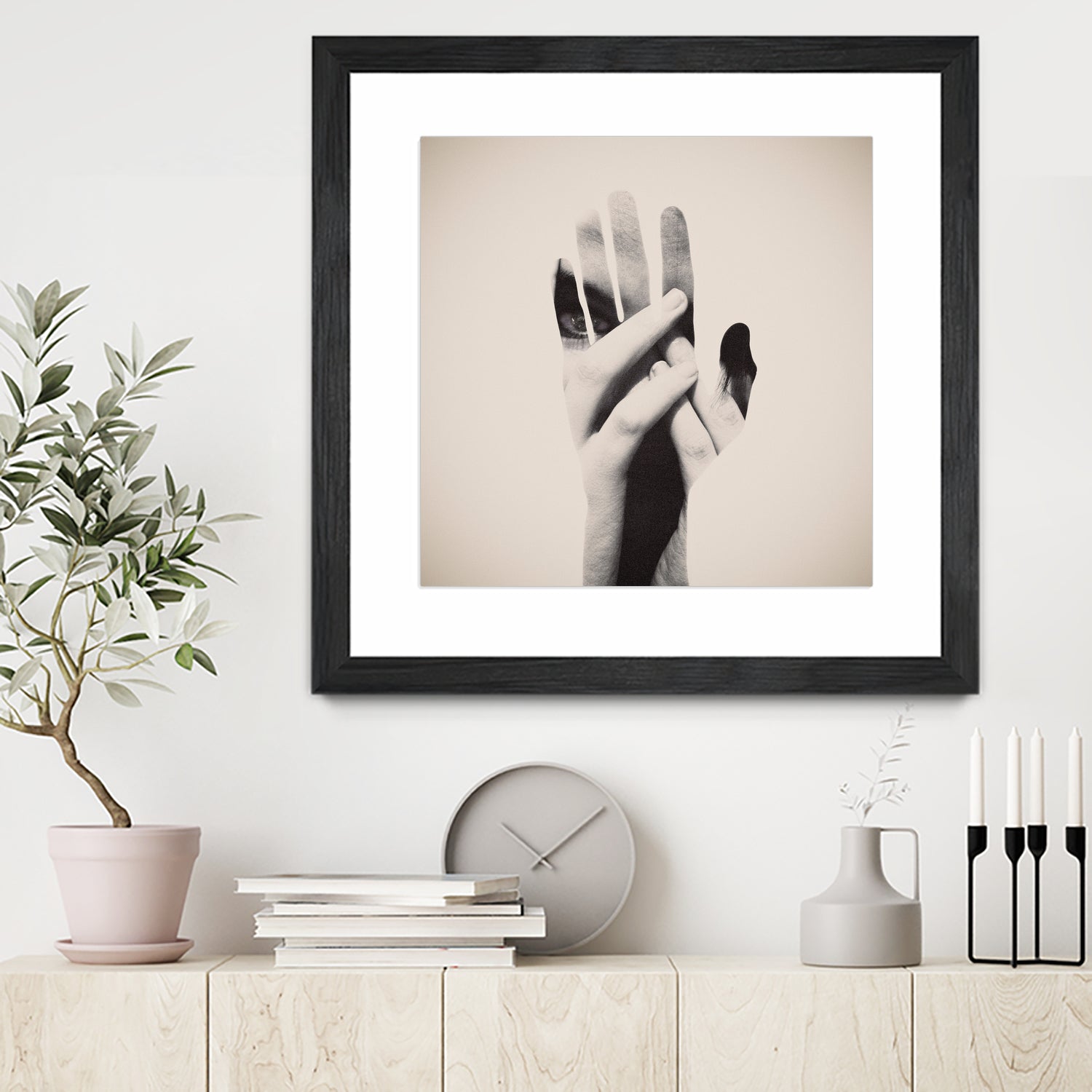 Hideaway Hands by Dan Mountford on GIANT ART - photo illustration