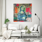 Monalisa graffiti by TULIO ALMEIDA on GIANT ART - gray mixed media