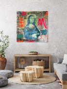 Monalisa graffiti by TULIO ALMEIDA on GIANT ART - gray mixed media