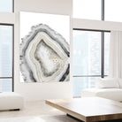 White Agate Gold Foil Glam #1 #gem #decor #art by Anita & Bella Jantz on GIANT ART - gray photo illustration