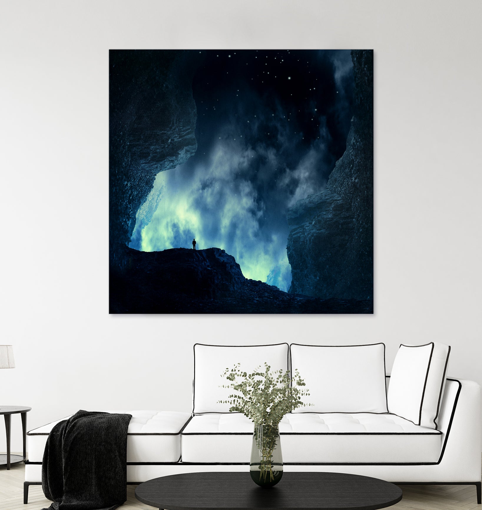 spaces XVIII - at night by Dirk Wüstenhagen on GIANT ART - blue digital painting