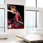 Michael Jordan by Igor Moura on GIANT ART - red digital painting