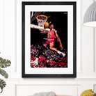 Michael Jordan by Igor Moura on GIANT ART - red digital painting