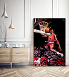 Michael Jordan by Igor Moura on GIANT ART - red digital painting