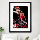 Michael Jordan by Igor Moura on GIANT ART - red digital painting