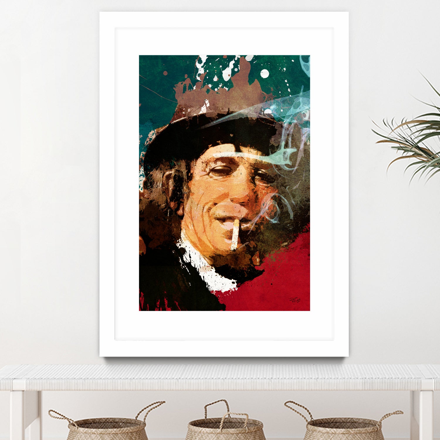 Keith Richards by Igor Moura on GIANT ART - red digital painting