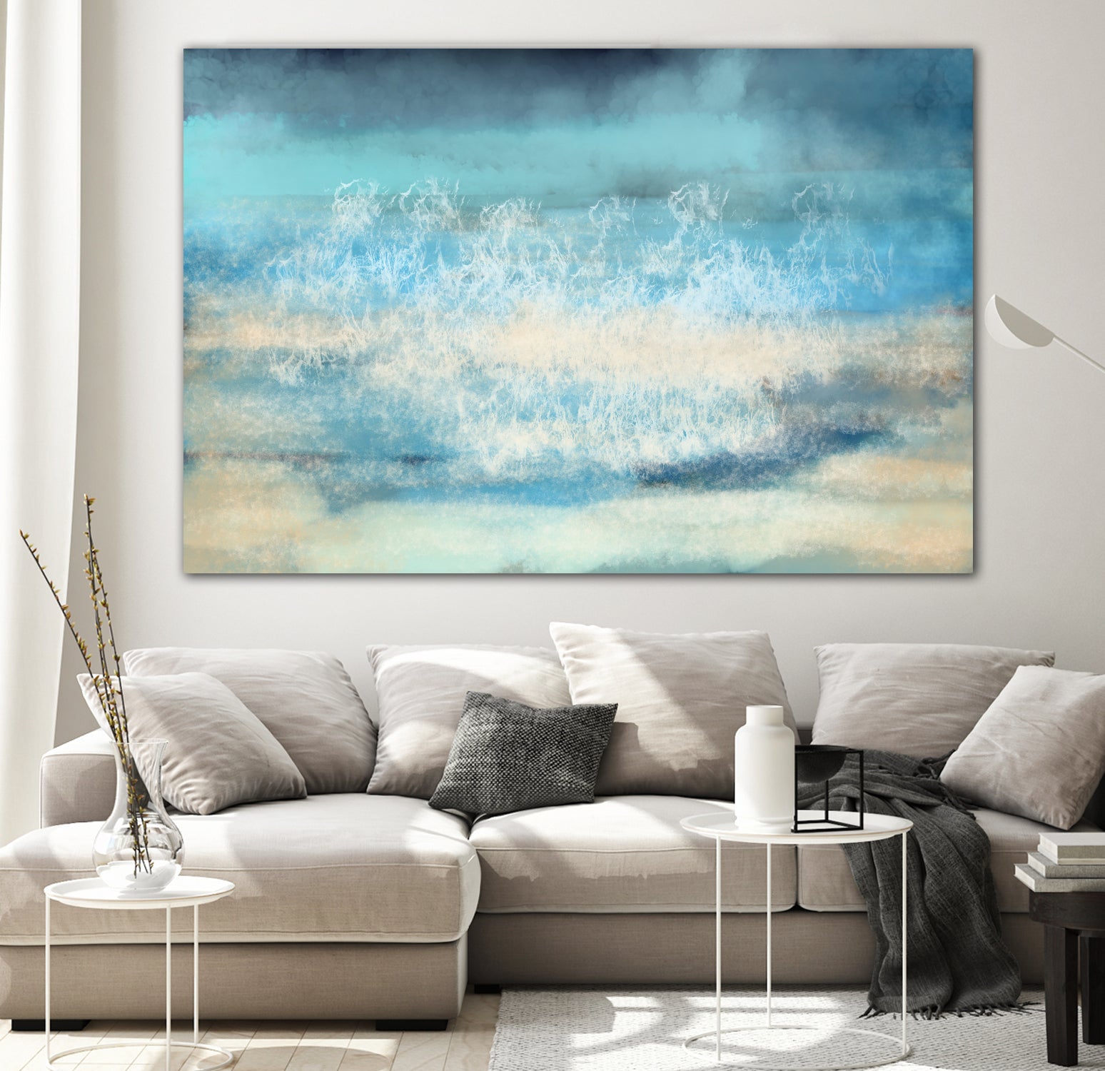 Nordic Sea Bliss by Jacob von Sternberg on GIANT ART - blue digital painting