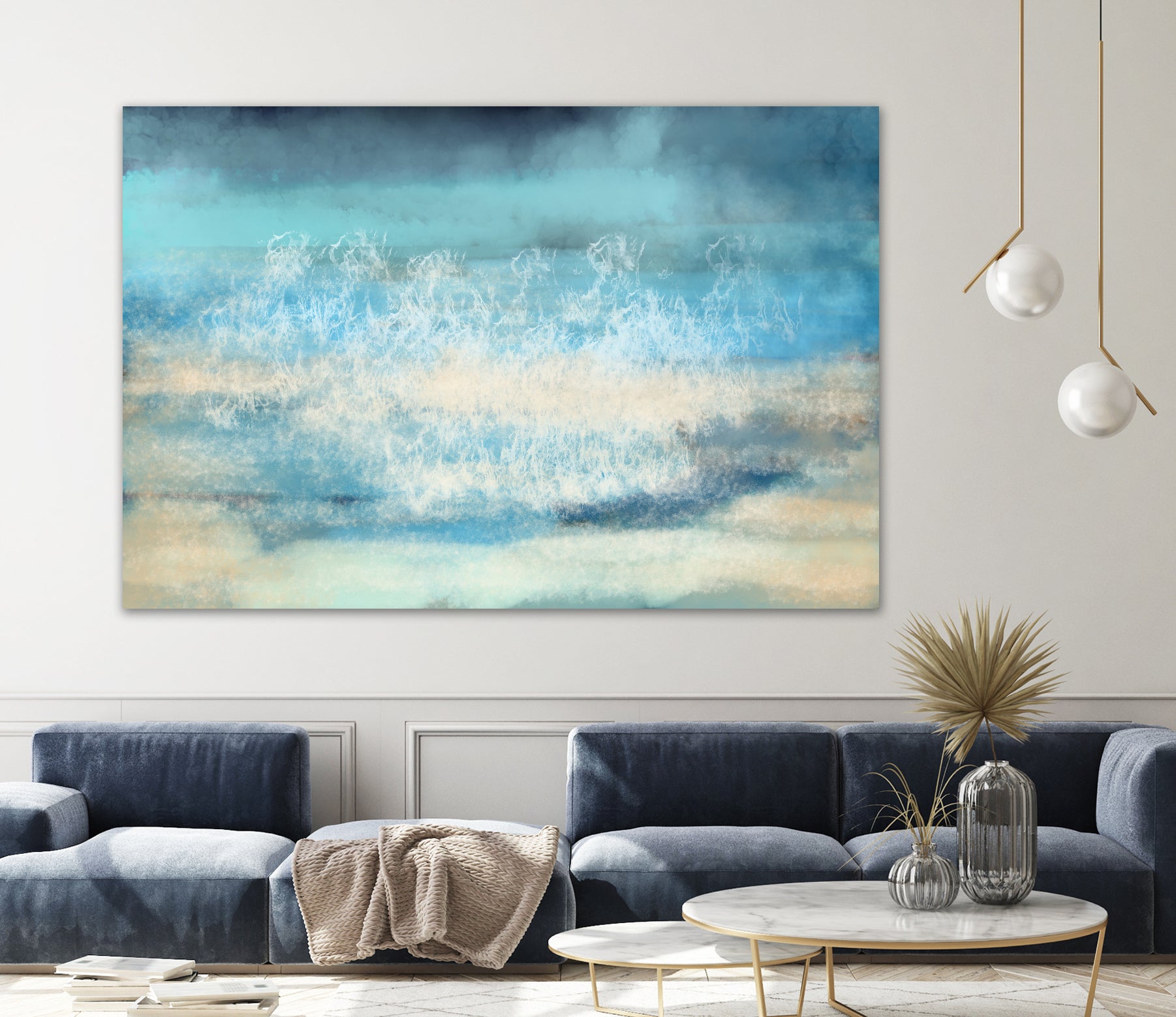 Nordic Sea Bliss by Jacob von Sternberg on GIANT ART - blue digital painting