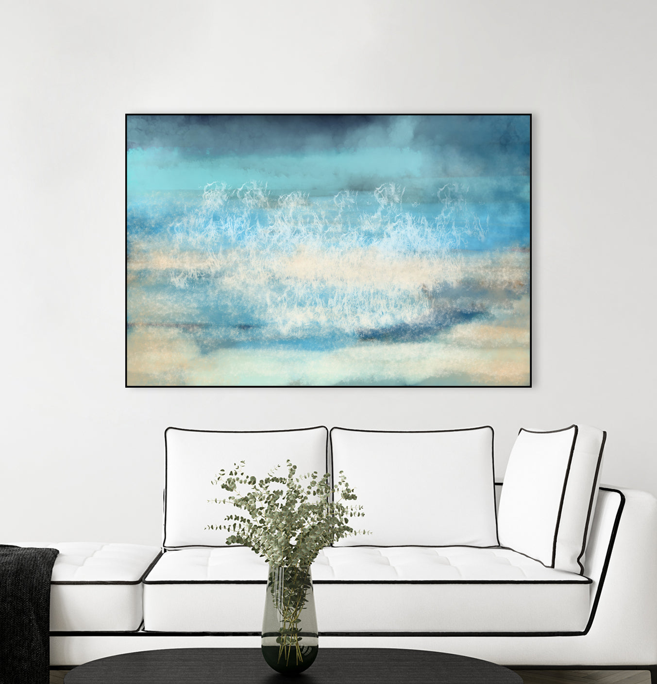 Nordic Sea Bliss by Jacob von Sternberg on GIANT ART - blue digital painting