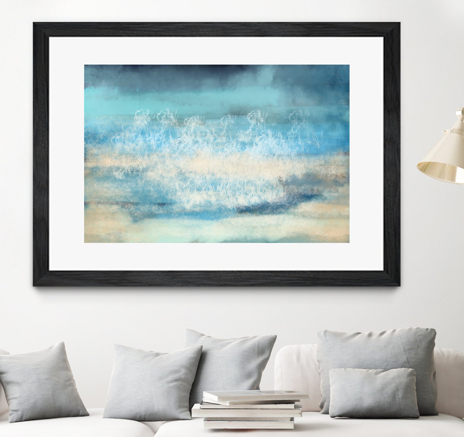 Nordic Sea Bliss by Jacob von Sternberg on GIANT ART - blue digital painting